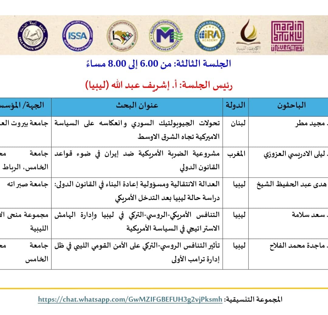 العدالة الانتقالية ومسؤولية إعادة البناء في القانون الدولي دراسة حالة ليبيا بعد التدخل الأمريكي د. هدى الشيخ