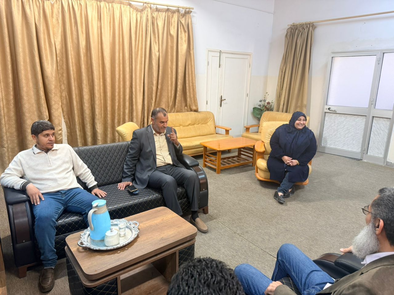 زيارة لجنة التدقيق الداخلي على الاعتماد المؤسسي بجامعة صبراتة،لكلية القانون صرمان