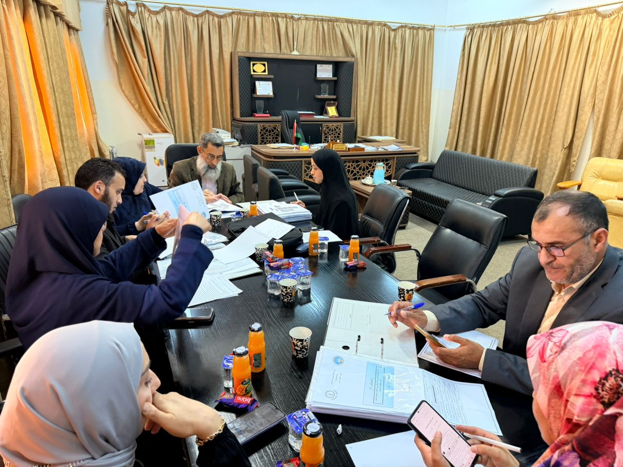 زيارة لجنة التدقيق الداخلي على الإعتماد المؤسسي لكلية القانون صرمان